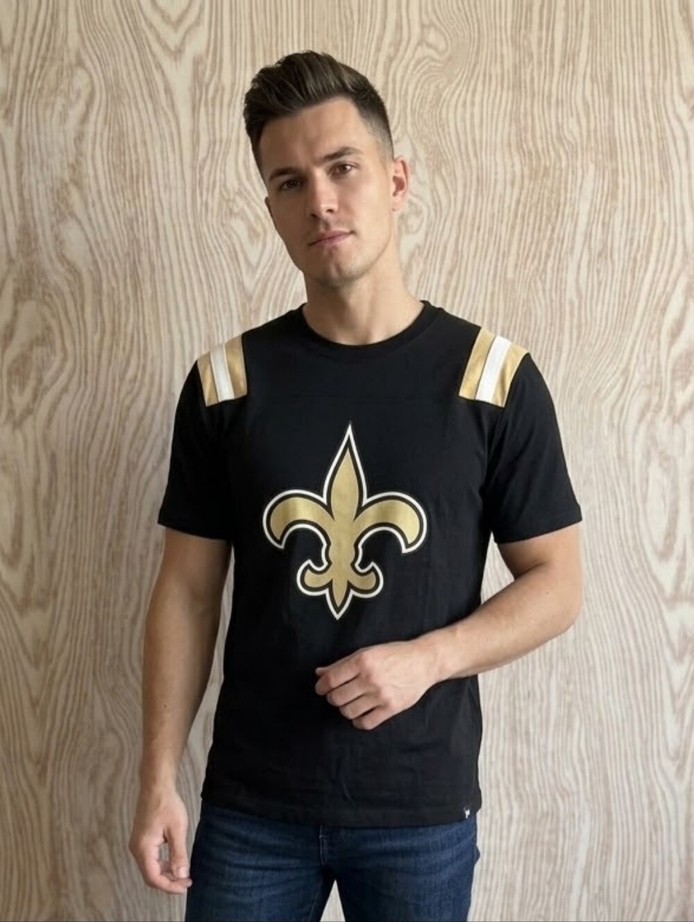 47 Brand New Orleans Saints Fleur de Lis Football Shirt Men’s Large